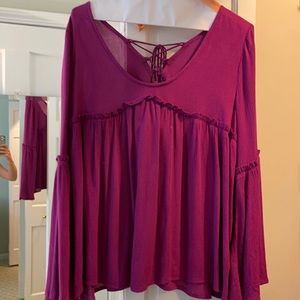 Magenta blouse